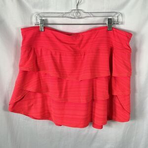Ideology Plus Size Women's Tiered Skort - Size XXL Watermelon